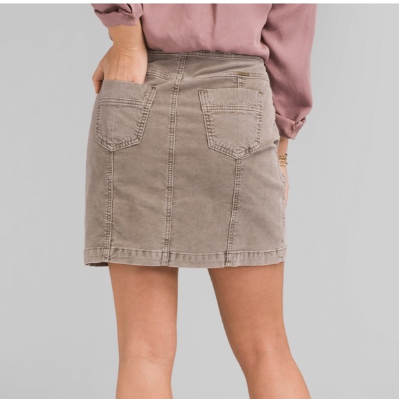 Prana Corduroy Merrigan Skirt Mud 0 - Picture 4 of 10